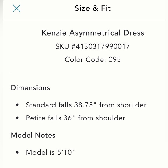 Anthropologie Kenzie Asymmetrical Dress, Size 10 - Picture 5 of 5